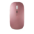 Mouse sem Fio Bluetooth Recarregável LED- Rosa - Lemale