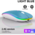 Mouse sem Fio Bluetooth Recarregável LED- Azul - comprar online