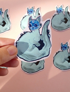 Sticker gatito fantasma