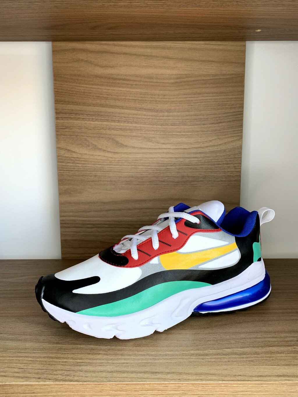 Air max 270 hot sale branco e azul