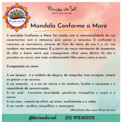 Quadro Mandala Conforme a Maré - Brisa do Sol Mandalas