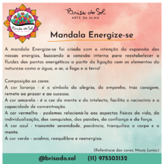 Quadro Mandala Energize-se - Brisa do Sol Mandalas