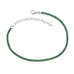 Pulseira Riviera Zircônia Verde