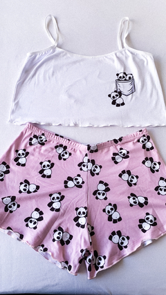 Pijama Virgínia - Panda rosa na internet