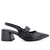 Slingback Salto Bloco Couro Detalhe Fivela - loja online