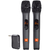 Sistema de Microfone Sem Fio JBL Wireless Microphone Set com 2 Microfones - Preto