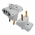 Adaptador de Tomada T Benjamin 3x1 10A / 250V Branco - comprar online