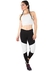 Conjunto Fitness Cropped Branco + Calça Fitness Preto Com Detalhe Branco | REF: LX057 na internet