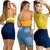 Kit 3 Shorts Feminino Cintura Alta: Versatilidade em Três - comprar online