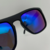 Óculos de Sol Square Espelhado Azul - Place Shoes