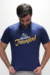 Camiseta “Eu decidi triunfar” Azul marinho com dourado