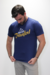 Camiseta “Eu decidi triunfar” Azul marinho com dourado - comprar online