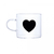 Caneca de Vidro Borossilicato Resistente ao Calor Heart 125ml - EME Store