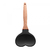 Colher de Silicone com Cabo em Bambu Heart Preto 27cm na internet