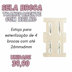 SELA BROCA - 1 unid. de Estojo p/ esterilização individualizada com 4 cavidades para armazenar 4 brocas separadas