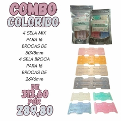 Combo SB| SM- 8 unid. de Estojo p/ esterilização individualizada com 4 cavidades cada para armazenar 32 brocas separadas - Promoção CIOSP 2025