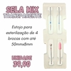 SELAMIX-1 unid. de Estojo p/ esterilização individualizada com 4 cavidades para armazenar 4 brocas separadas