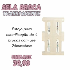 SELA BROCA - 1 unid. de Estojo p/ esterilização individualizada com 4 cavidades para armazenar 4 brocas separadas - loja online