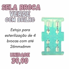 SELA BROCA - 1 unid. de Estojo p/ esterilização individualizada com 4 cavidades para armazenar 4 brocas separadas