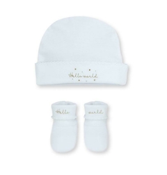 Set Gorro y Escarpines Hello World