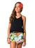 Conjunto feminino Tropical Blusa e Short Saia Garotada GT719