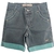 Bermuda masculina infantil Jeans verde Sport 1292