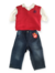 Conjunto bebe menino Polo com Colete e Calça jeans LOOK 1861 - comprar online