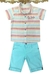 Conjunto masculino infantil Camisa e Bermuda esporte fino PP 20403 - comprar online