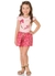 Conjunto Infantil Menina Blusa e short Milon 9474