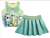 Conjunto infantil menina Blusa cropped e Saia corrente KKX 1405 na internet