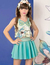 Conjunto infantil menina Blusa cropped e Saia corrente KKX 1405 - comprar online