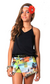 Conjunto feminino Tropical Blusa e Short Saia Garotada GT719 - ARTH VALEN KIDS & TEEN