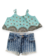 Conjunto blusa cropped com Short feminino infantil Jeans detroyed Sport 3446 - comprar online