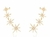 Brinco Earcuff Quatro Estrelas