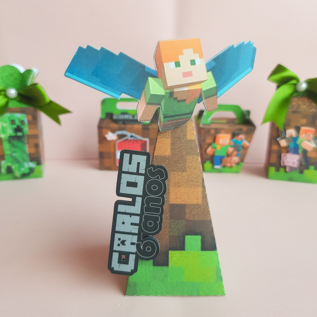 Kit Festa Minecraft Personalizado 120peças