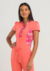 Scrub Feminino Flowering By PatBo - Coral