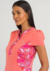 Scrub Feminino Flowering By PatBo - Coral na internet