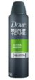 Antitranspirante Dove Men+Care extra fresh en aerosol para caballero 89 g