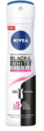 Antitranspirante NIVEA invisible black & white clear spray 150 ml