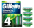 Cartucho de rastrillo Gillette Mach3 Sensitive con aloe piel sensible 4 pzas