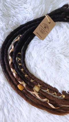 Conjunto dreads removíveis 6 unidades 55cm (a pronta entrega) na internet