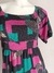 Vestido Isabel estampado Preto/Rosa veste M e G - comprar online