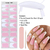 Conjunto de adesivos de gel semi-curado rosa com lâmpada UV - comprar online