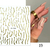 Harunouta simples flores 3d adesivos de unhas coração de ouro linhas ponta fra - comprar online