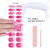 Conjunto de adesivos de gel semi-curado rosa com lâmpada UV na internet