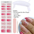 Imagem do Conjunto de adesivos de gel semi-curado rosa com lâmpada UV