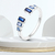 Anel aberto com coroa de asa em prata esterlina 925 para mulheres, série ajust? - Universal Mega Store