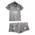 Kit Infantil Real Madrid III 24/25 Adidas - Cinza