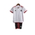 Kit Infantil Flamengo II 24/25 - Adidas - Branco com detalhes em vermelho