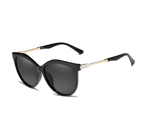 Óculos de sol hipster hexagonais polarizados, unissex, geométrico, pequeno,  vintage, armação de metal, retrô, óculos de sol, Gold Black, Millimeter